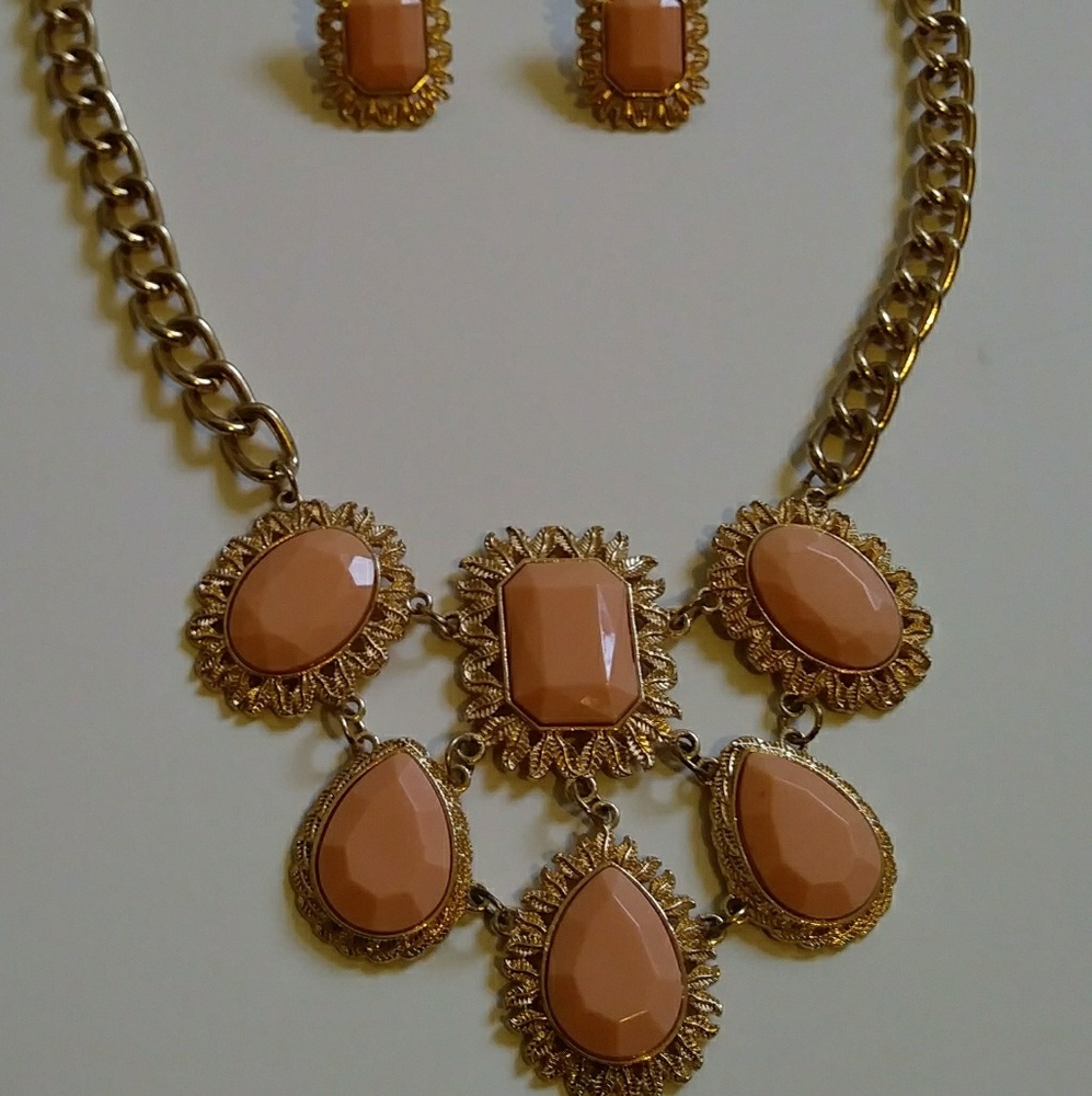 Make A Statement Necklace & Earrings